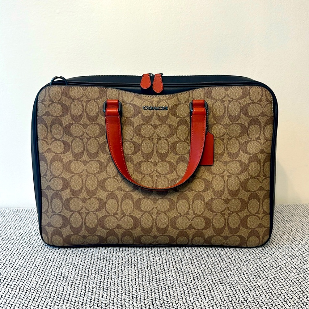 Coach slim briefcase! Brand new and never been used!